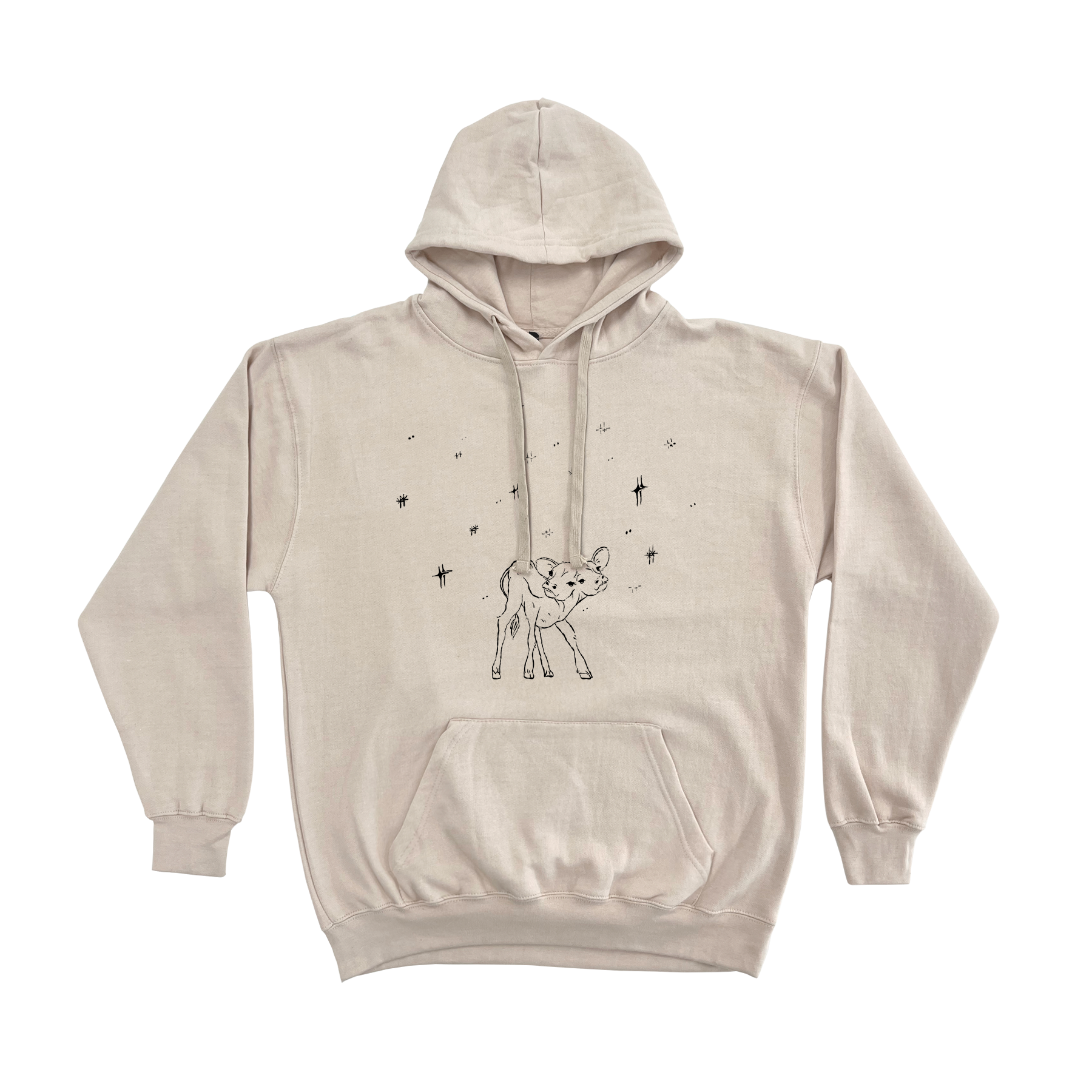 Two Headed Calf Hoodie Sand Cowboy Boys